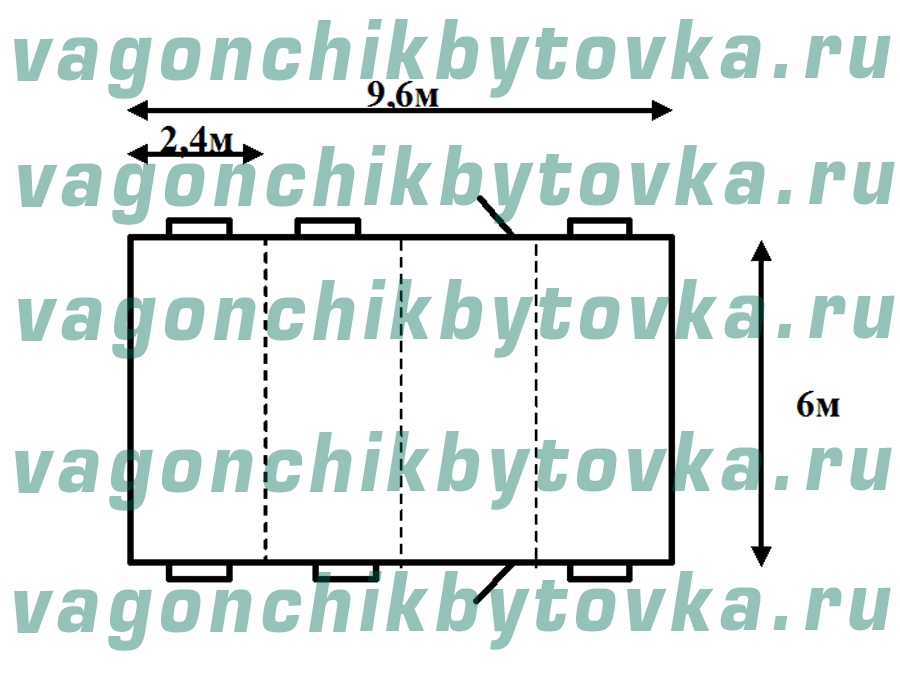 Модульный офис из 4-х шт БК 6м